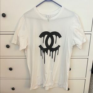 CC Chanel inspired Dripping Logo